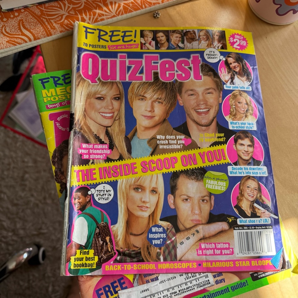 Vintage 2000s M Magazines and Poster Pack